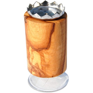 Hochwertiger Magnetseifenhalter Seifenhalter aus natürlichem Olivenholz - mit Saugnapf - OHNE Bohren - magnetische Seifenhalterung aus Holz