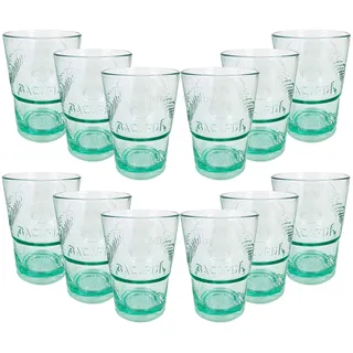 Bacardi Rum KUNSTSTOFF Glas - Gläser Set - 12x Kunststoff Gläser Mojito Longdrinkglas Cuba Libre Cocktail Bar