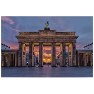 artboxONE Poster 30x20 cm Berlin Städte/Berlin Brandenburger Tor - Bild Deko Bauwerk Bauwerke