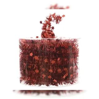 Kaemingk Girlande Sternengirlande Weihnachten Baumschmuck Tischdeko rot 7 m