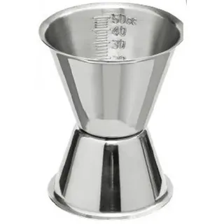 METRO Professional Jigger, Cocktail Messbecher, Edelstahl, 30 / 50 cl, silber