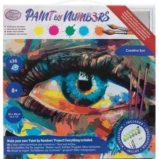 Craft Buddy PBN-3030-018 - Paint by Numbers, Creative Eye, 30x30cm, Malen-nach-Zahlen
