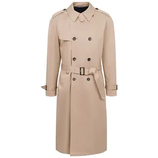 bugatti Trenchcoat mit Bindegurt & Hemdkragen beige|braun 58