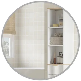 Homcom Wandspiegel 61 x 61 cm Silber
