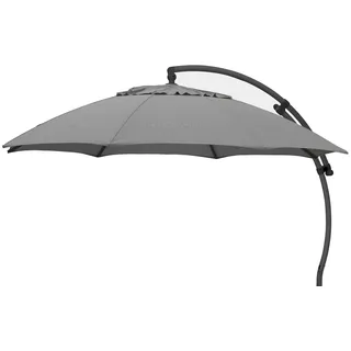 Easy Sun 375 cm grau meliert-anthrazit B055-M06 Sonnenschirm Ampelschirm