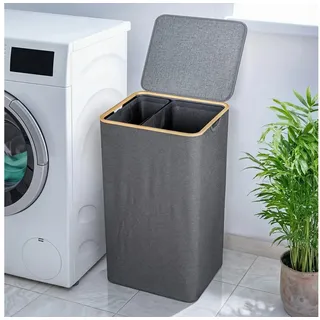 Björn&Schiller Wäschebox mit Deckel 100l grau