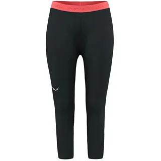 Salewa Cristallo Warm 3/4 Baselayer-Hose Black Out L
