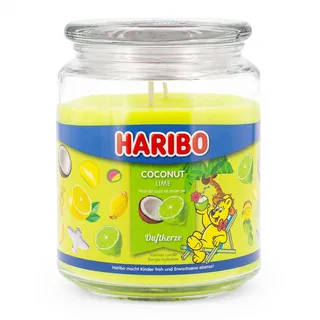 HARIBO Coconut Lime Duftkerze 510 g gelb