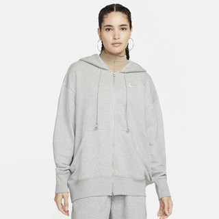 Nike Sportswear Phoenix Oversize-Damen-Hoodie mit durchgehendem Reißverschluss - Grau, S (EU 36-38)