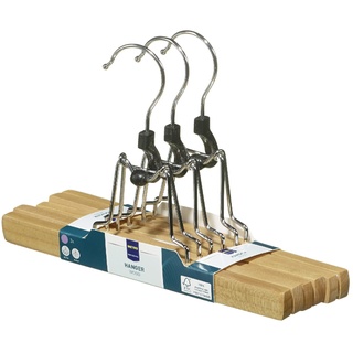 METRO Professional Hosenspanner, Holz/ Metall, 25 x 1 x 16 cm, flachform, 3 Stück.