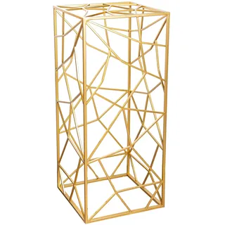 Casablanca modernes Design Deko-Säule 2er Set Höhe 82 cm x Breite 36 cm Goldfarben