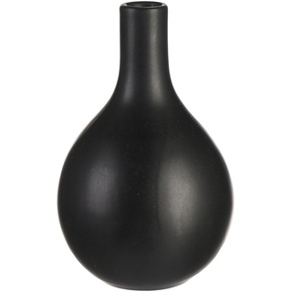 Vase MATT bauchig ca.9,5x15cm, schwarz