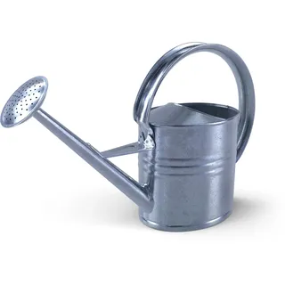 Gießkanne verzinkt 10 Liter Metallgießkanne Zink Gießkanne Blumengießkanne Gartengießkanne für Innen und Außen Schönes Design Deko