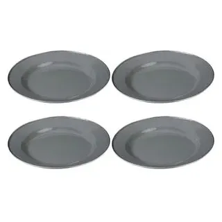 Gräwe Camping Teller Ø 26 cm grau 4er Set