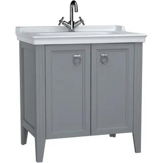 Vitra Valarte 3-tlg. Grau Matt/Weiß Hochglanz