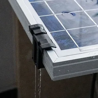 RANRAO 30 Stück 40 mm Solarmodul-Wasserablauf-Clips PV-Module Reinigungsclips für Wasserablauf, Photovoltaik-Panel, Wasserablauf-Clips
