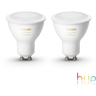 PHILIPS Hue White Ambiance LED GU10, 5,5 Watt Doppelpack, 8719514340121,