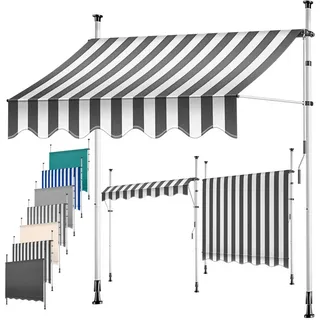 Kesser Klemmmarkise 300 cm grau