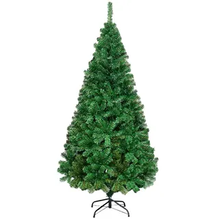 Costway Künstlicher Weihnachtsbaum Grün 210 cm