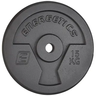 Energetics Hantelscheibe Guss 15 kg schwarz