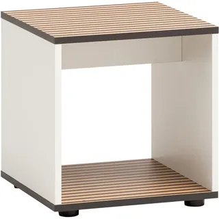 welltime Sitzwürfel Katta, Hocker, melaminharzbeschichtet,Made in Germany, B: 40 cm, Solide Verarbeitung - Dieses Produkt ist in Deutschland gefertigt weiß