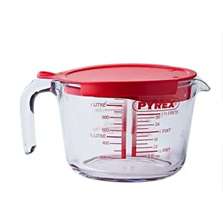 Pyrex Messbecher mit Silikon-Deckel Fassungsvermögen NEU&OVP