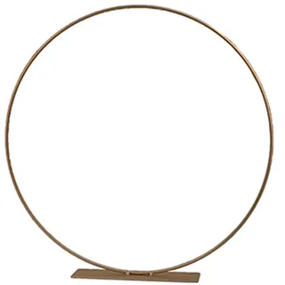 Deko-Ring mit Fuß zum Hinstellen Gold 30 cm Deko für Trockenblumen Tisch-Deko Hochzeit Geburtstag Kranz (1)
