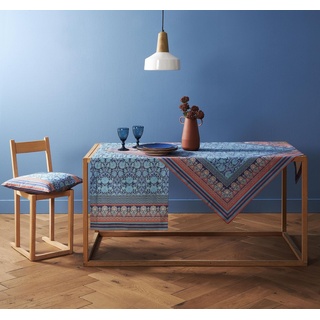 Bassetti Tischdecke MIRA, aus reiner Baumwolle blau 140 cm x 170 cm