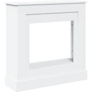 vidaXL Kaminumrandung 90 x 30 x 90 cm Weiß