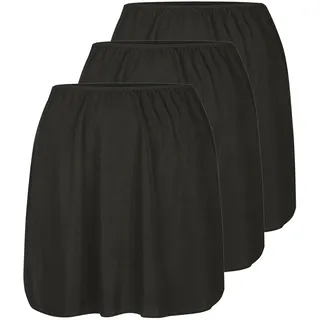 Unterrock NINA VON C. "3er Pack Halbrock Länge Elegance", Damen, Gr. 40, schwarz, Obermaterial: 81% Viskose CV. 19% Polyester PES., Röcke Unterrock