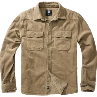 Brandit Textil Corduroy Classic Langarmhemd Camel M