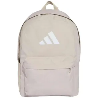 adidas Classic 3 Bar Logo Rucksack Wonder Alumina/White
