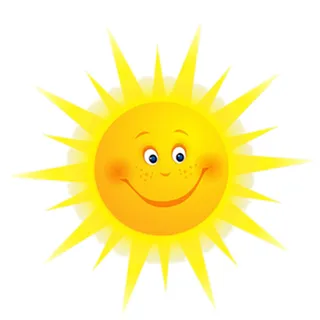 Queerelele Wandaufkleber Sonne Aufklebe Wandtattoo für Kinderzimmer - Wandsticker 32x31cm - Stylische Wand Deko - Kinderzimmer Wohnzimmer Schlafzimmer