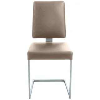 K+W Komfort & Wohnen Freischwinger, Leder Longlife BRONCO, stabiles Hochkantgestell, in Leder oder Microfaser