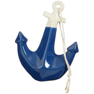 Mica Decorations Anker Deko Dunkelblau 18 cm