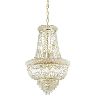 Ideal Lux Dubai 10-flg. Ø 52 cm gold transparent