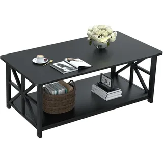 None Couchtisch Schwarz Holz 100 x 0 x 0 cm