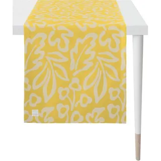 APELT Tischläufer 3971 Outdoor, Sommerdeko, Sommer (1-tlg), Jacquardgewebe gelb