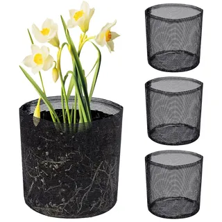 PH PandaHall 4 Stück Wasserpflanzbeutel 17.5x18.5cm Großer Flowerntopf Für Gartenteiche Atmungsaktives Netzgewebe Teichpflanzenkörbe Wachstumsbehälter Für Wasserpflanzen