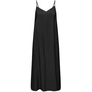JDY Damen Kleid JDYADA S/L MIDI Dress WVN (DE/NL/SE/PL, Alphanumerisch, M, Regular, Regular, Black) - M