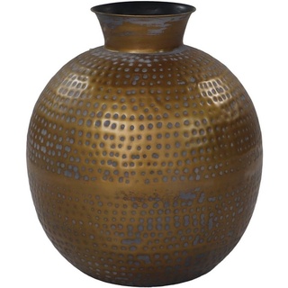 HSM Collection Vase Padua Large - ø40x45 - Messing antik gold/grau - Metall