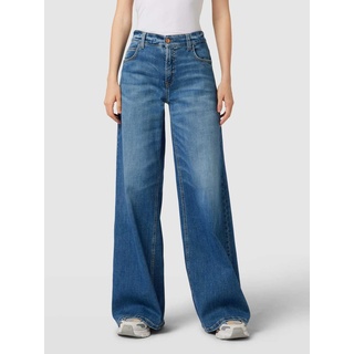 Flared Jeans im 5-Pocket-Design Modell 'PALAZZO', Blau, 38