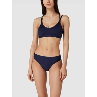 Bikini-Oberteil mit gekreuzten Spaghettiträgern, Marineblau, 36