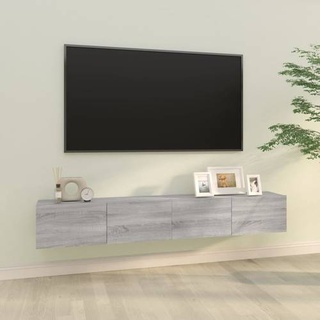 vidaXL TV-Wandschränke 2 Stk. Grau Sonoma 100x30x30 cm Holzwerkstoff