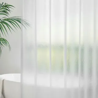 luxuskollektion Duschvorhang 180 x 200 cm transparent weiß