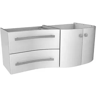 Camargue Wave Waschbeckenunterschrank  (118,4 x 54 x 49,8 cm, Weiß, DIN Anschlag: Rechts)