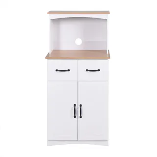 Hti-Living Küchenschrank Landhausstil 60 x 120 x 40 cm Weiß