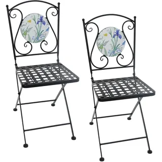 Hti-Living Celia Lilie Gartenstuhl 35 x 37 x 89 cm mehrfarbig 2 St.