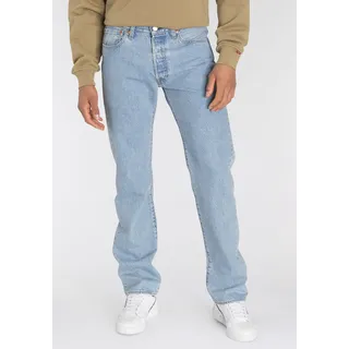 Straight-Jeans LEVI'S "501 ORIGINAL" Gr. 34, Länge 30, blau (canyon moon) Herren Jeans Straight Fit mit Markenlabel Bestseller