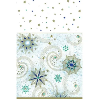 Maki POL-MAK COLLECTION Tischdecke Unbekannt Weihnachts-Papiertischdecke STERNE Heiligabend 120x180cm